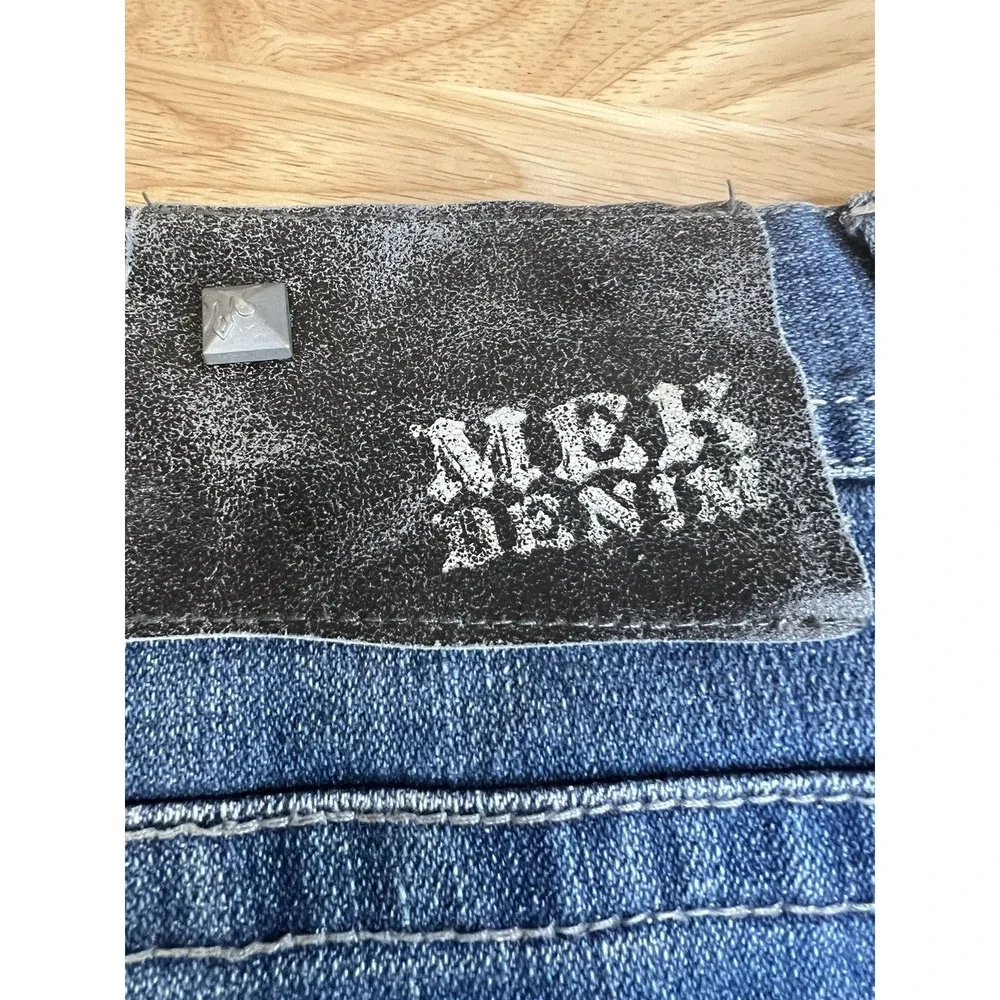 MEK Denim Maldives Bootcut Men's 42X35‎ Button Fly Blue Jean Vintage Made in USA